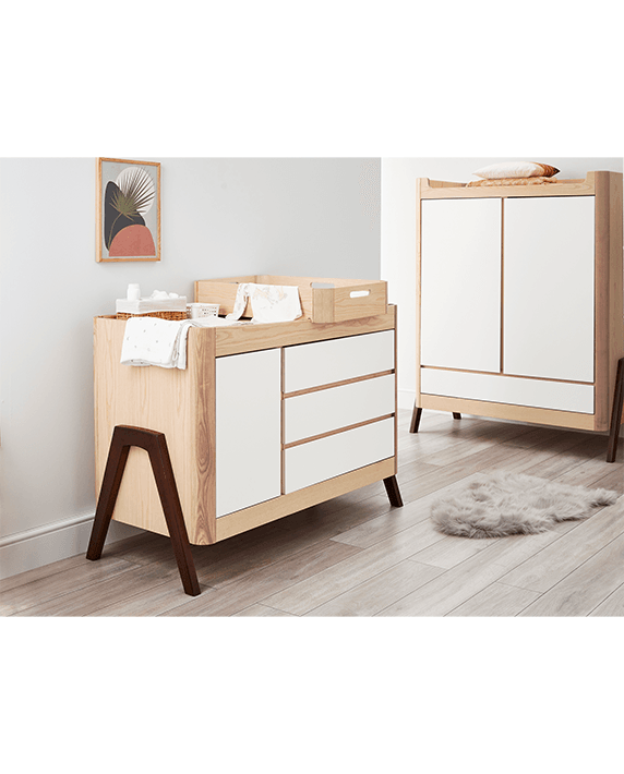 Hera Dresser - Natural Ash | Walnut - Gaia Baby