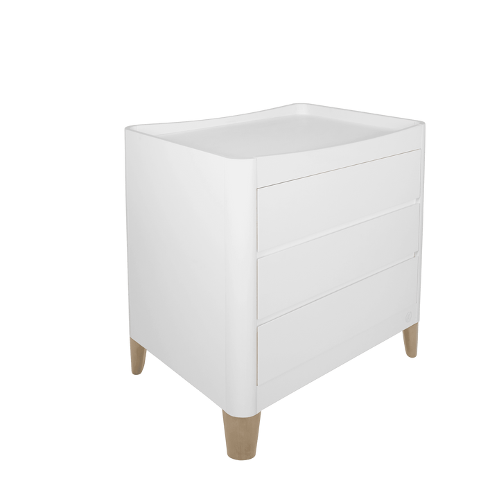 Serena Dresser - White | Natural - Gaia Baby