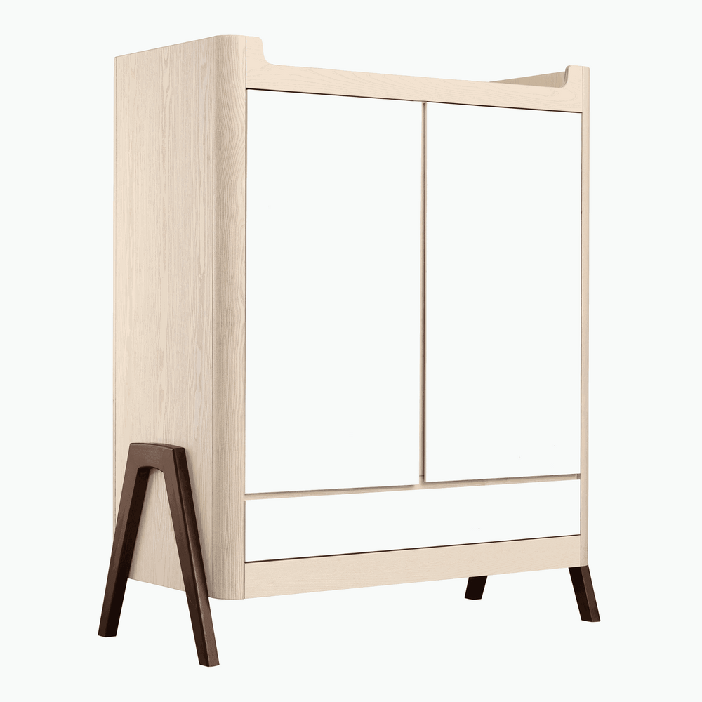 Hera Wardrobe - Natural Ash | Walnut - Gaia Baby