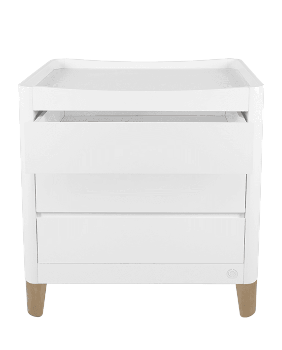 Serena Dresser - White | Natural - Gaia Baby