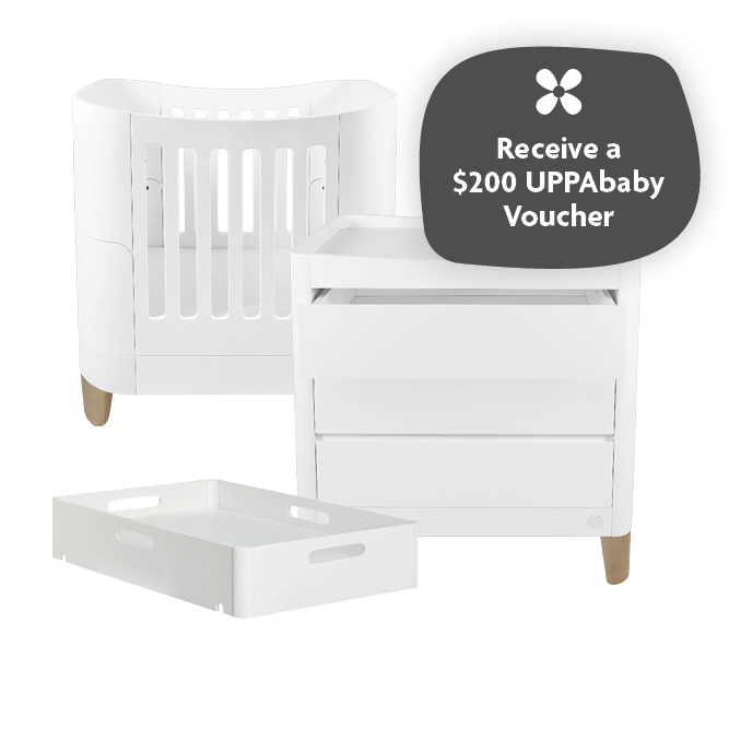 Serena 3 Piece Mini Cot Bundle Set + $200 UPPAbaby Voucher