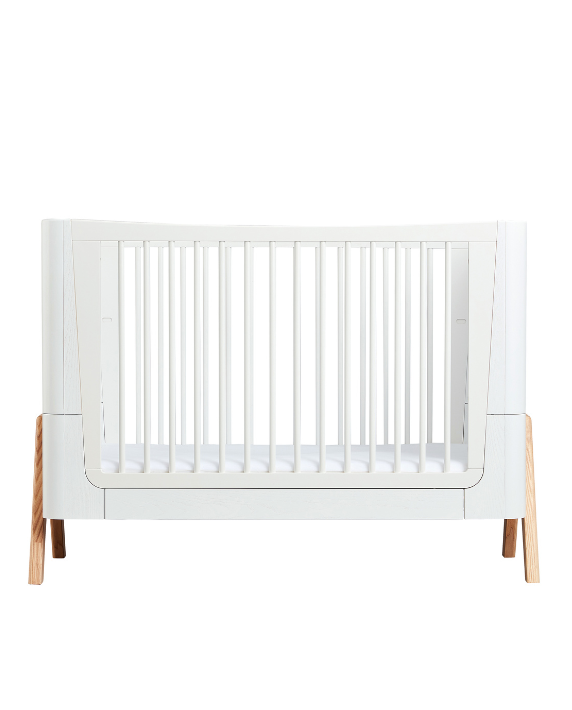 Hera Cot Bed - Scandi White | Natural - Gaia-Baby