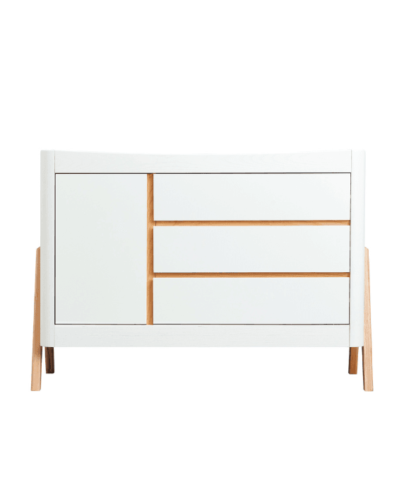 Hera Dresser - Scandi White | Natural - Gaia Baby
