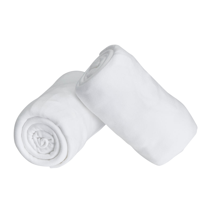 Gaia Baby Eos cot sheet and mattress protector set with soft fabric and fitted design for baby's crib bedding.