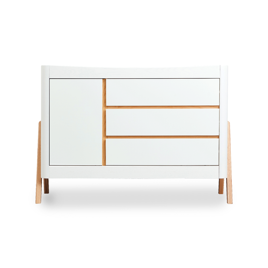 Hera Dresser - Scandi White | Natural - Gaia Baby