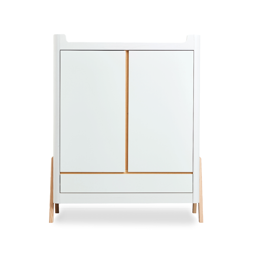 Hera Wardrobe - Scandi White | Natural - Gaia Baby