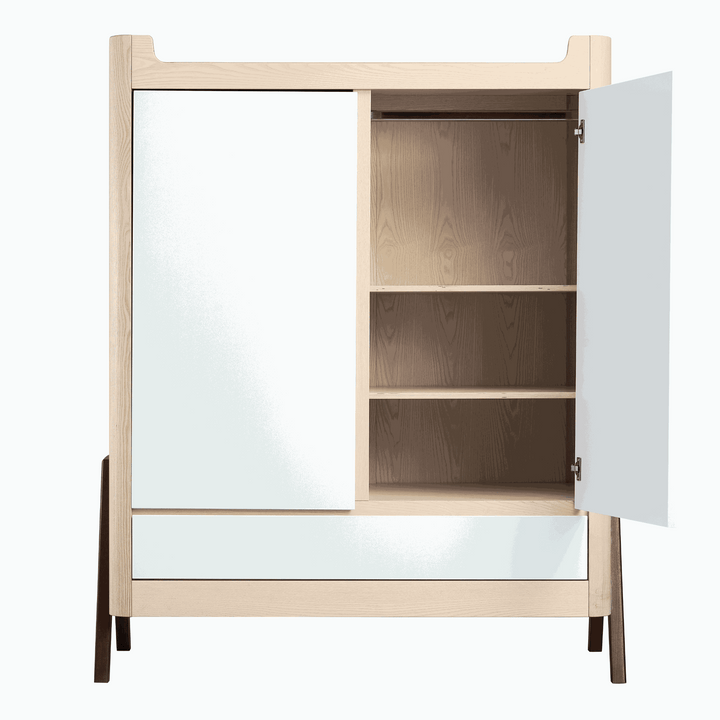 Hera Wardrobe - Natural Ash | Walnut