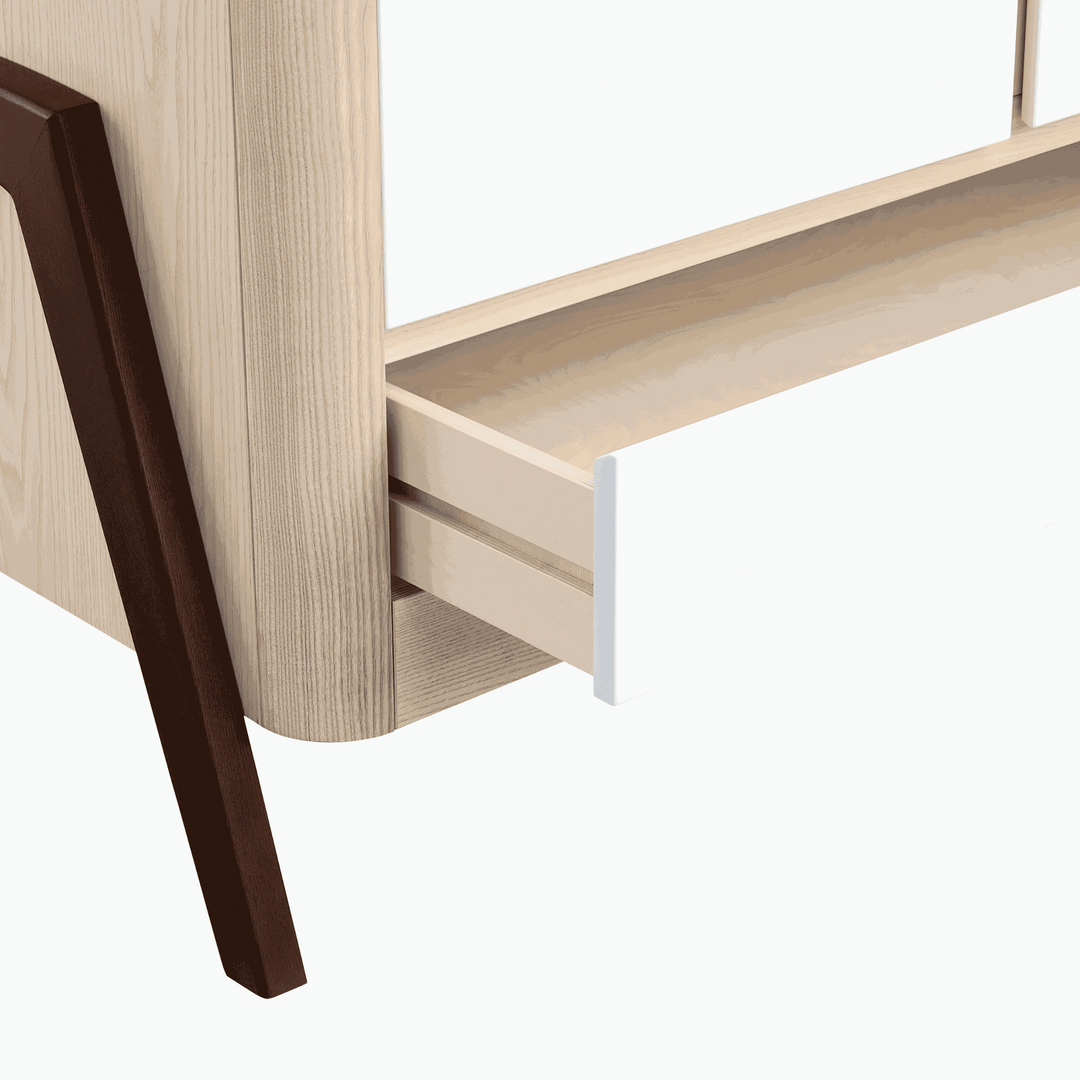 Hera Wardrobe - Natural Ash | Walnut