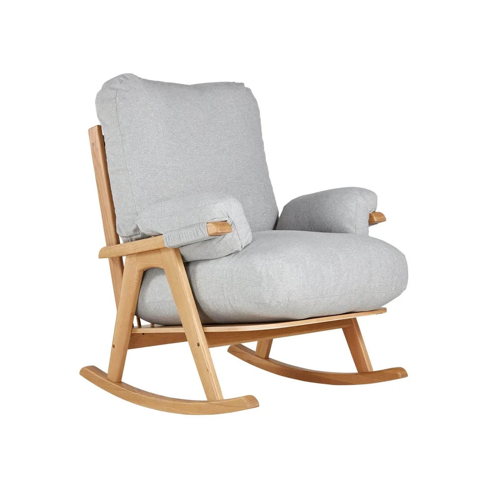 nursery rocking chair in grey