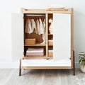 Hera Wardrobe - Natural Ash | Walnut
