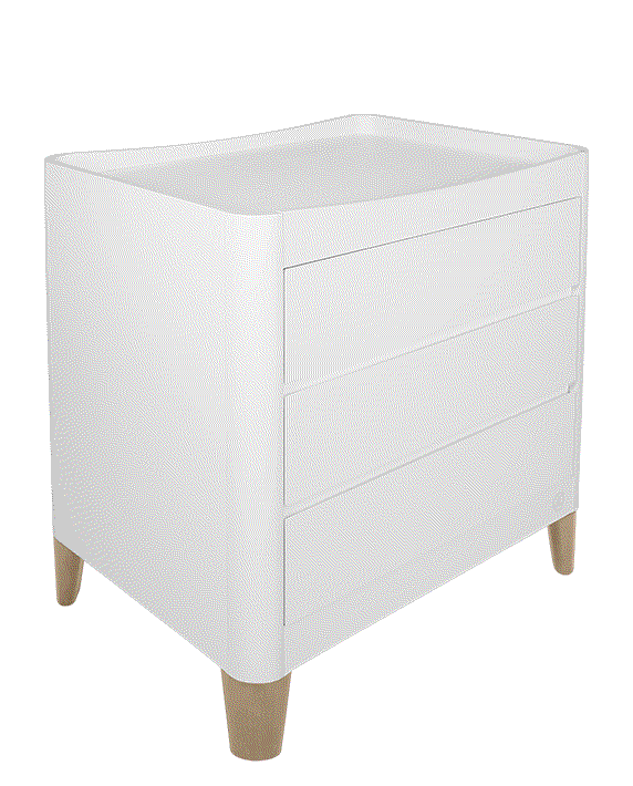 Serena Dresser - White | Natural