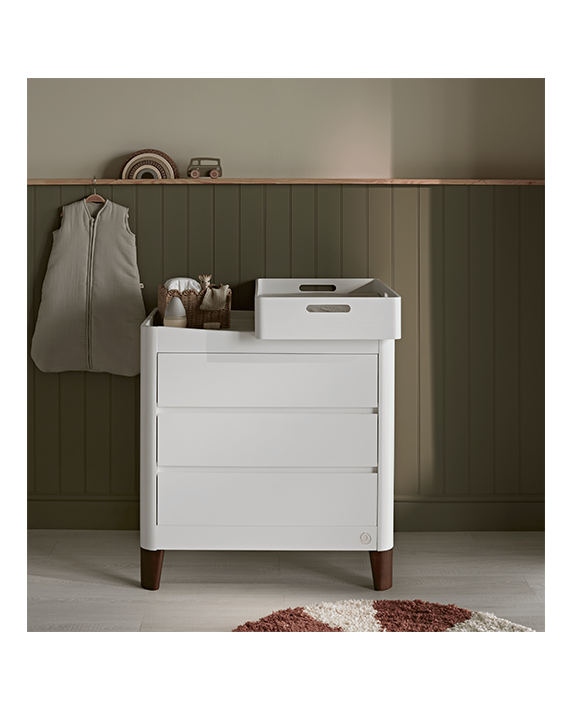 Serena Dresser - White | Walnut