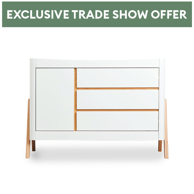 Exclusive Expo Offer - Hera Dresser - Scandi White | Natural