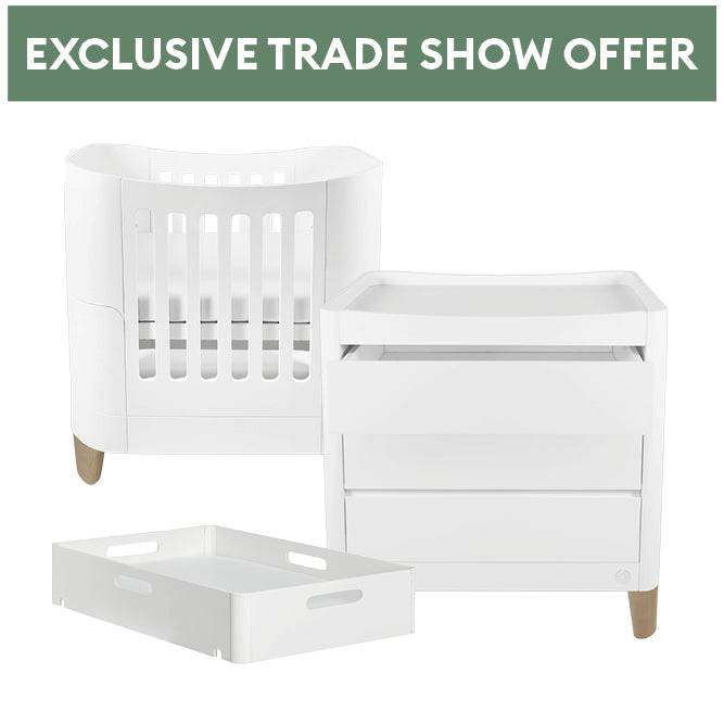 Exclusive Expo Offer - Serena 3 Piece Mini Cot Bundle Set - Gaia Baby