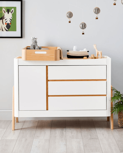 Hera Dresser - Scandi White | Natural