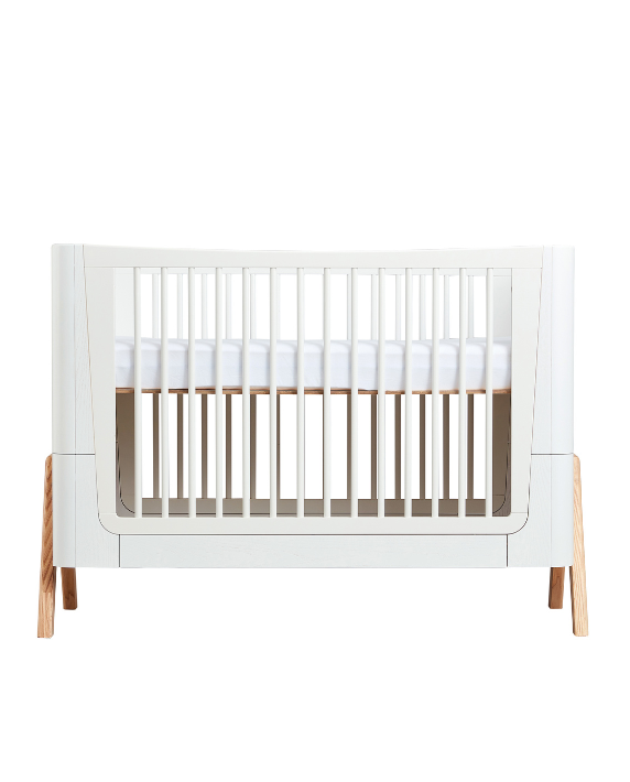 Hera Cot Bed - Scandi White | Natural - Gaia-Baby