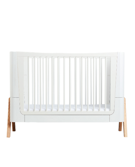 Gaia Baby Nursery Furniture - 2 Piece Set - Scandi White | Natural - Gaia-Baby